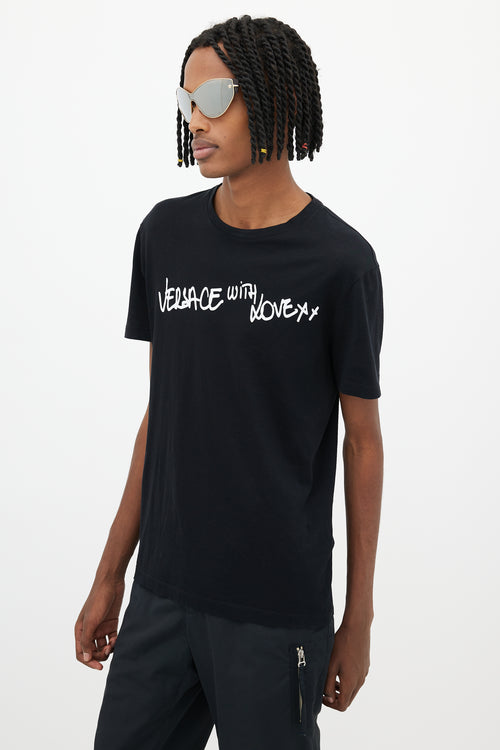 Versace Black With Love T-Shirt