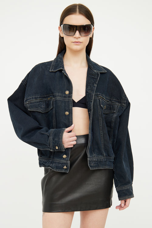 Versace Dark Wash Denim Jacket