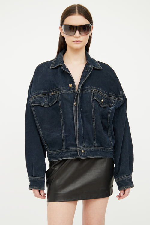 Versace Dark Wash Denim Jacket