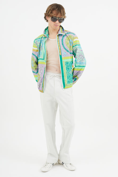 Versace Green 
Multicolour Baroque Jacket