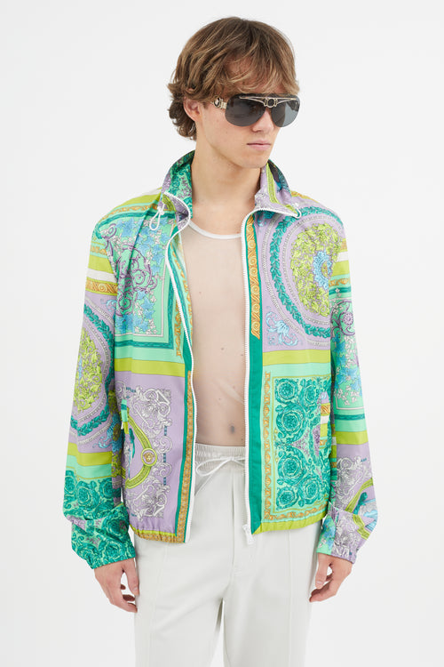 Versace Green 
Multicolour Baroque Jacket