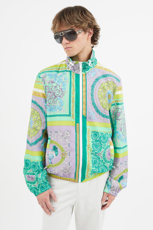 Versace Green 
Multicolour Baroque Jacket