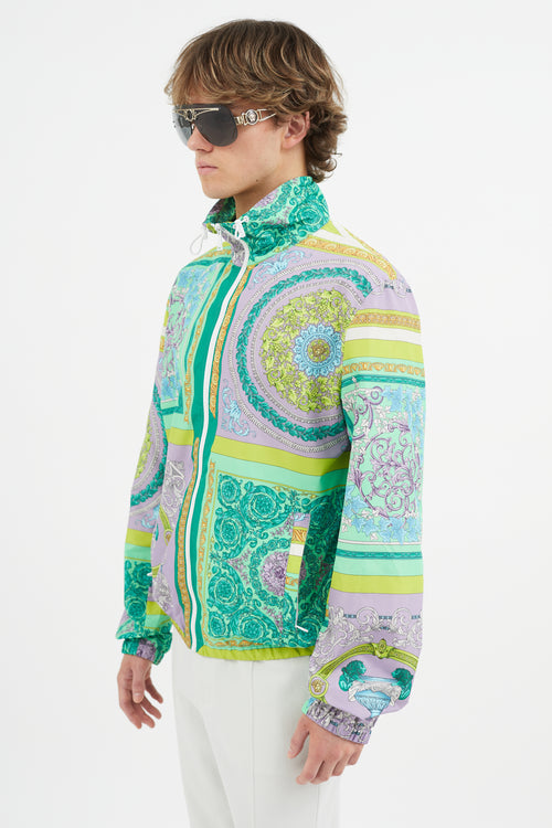 Versace Green 
Multicolour Baroque Jacket