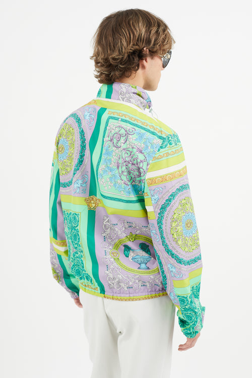 Versace Green 
Multicolour Baroque Jacket