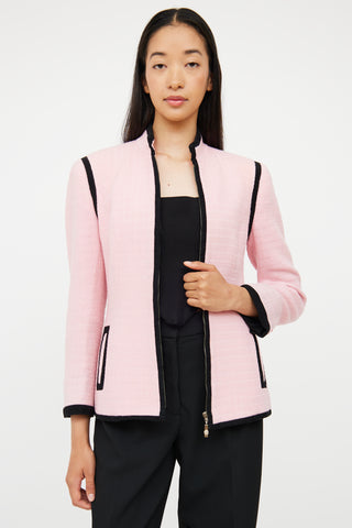 Versus Pink 
Black Zip Jacket