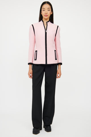 Versus Pink 
Black Zip Jacket