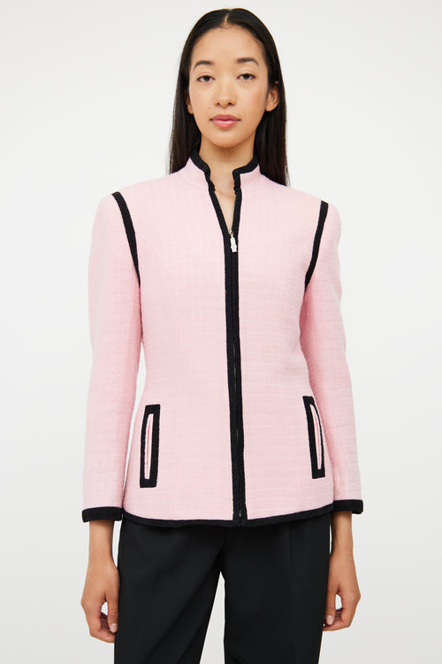 Versus Pink 
Black Zip Jacket