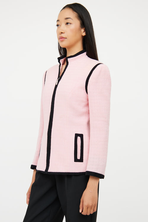 Versus Pink 
Black Zip Jacket