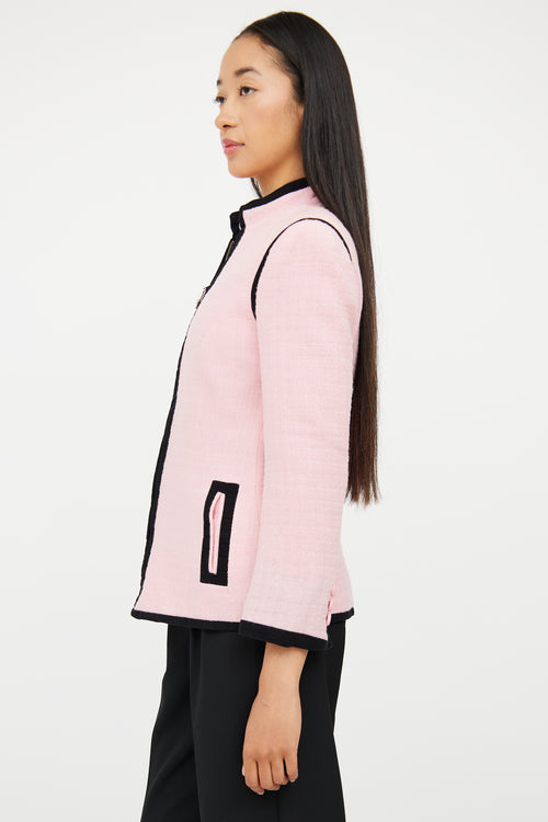 Versus Pink 
Black Zip Jacket