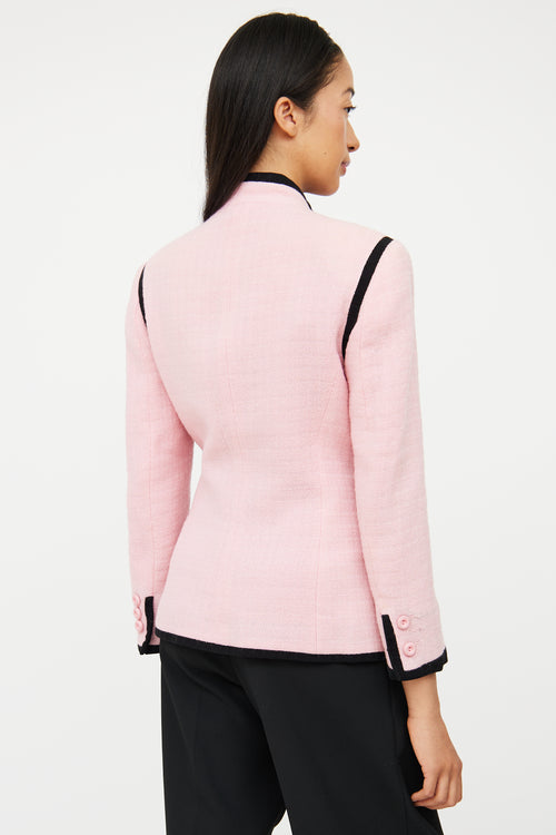 Versus Pink 
Black Zip Jacket