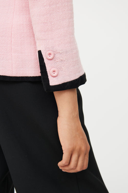 Versus Pink 
Black Zip Jacket