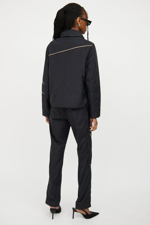 Versace Black Jacket 
Pant Set