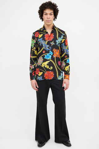 Versace Spring 2019 Silk Jewelry Shirt