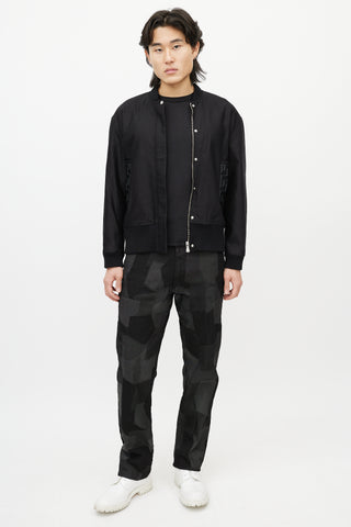 Versus Black Greca Bomber Jacket