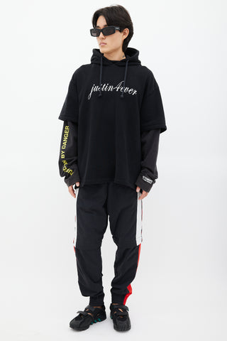 Vetements Black 
Multicolour Justin4ever Hoodie