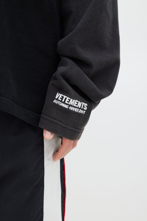 Vetements Black 
Multicolour Justin4ever Hoodie