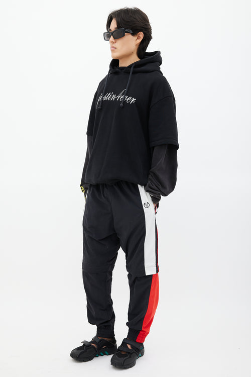 Vetements Black 
Multicolour Striped Convertible Track Pant