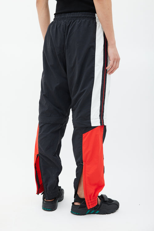 Vetements Black 
Multicolour Striped Convertible Track Pant