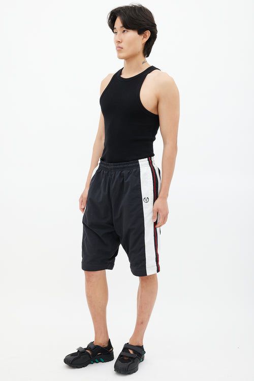 Vetements Black 
Multicolour Striped Convertible Track Pant