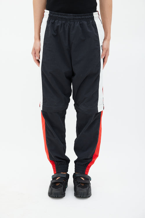 Vetements Black 
Multicolour Striped Convertible Track Pant