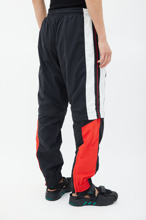 Vetements Black 
Multicolour Striped Convertible Track Pant