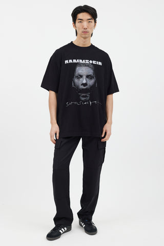 Vetements Black Rammstein Graphic T-Shirt