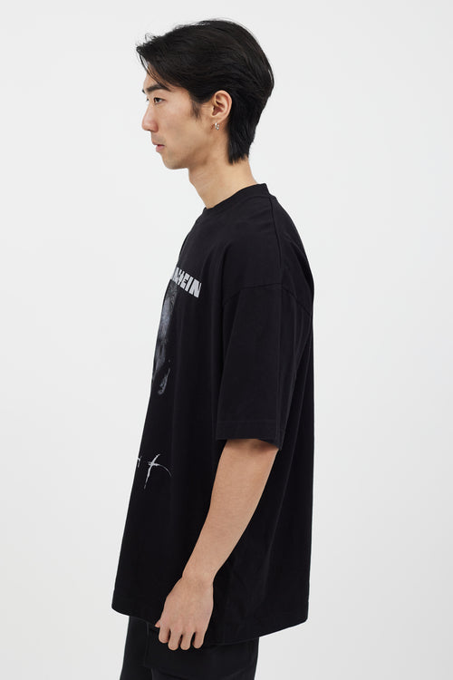 Vetements Black Rammstein Graphic T-Shirt