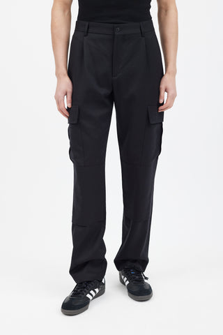 Vetements Black Straight Leg Cargo Pant