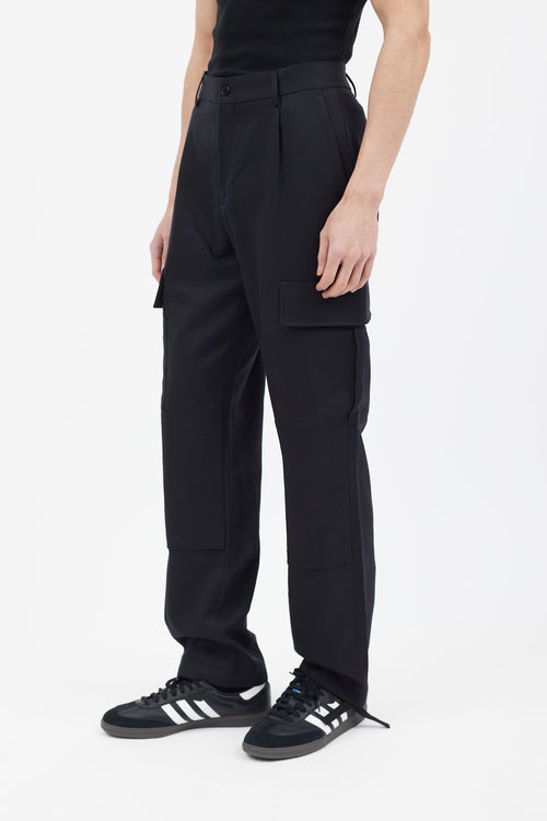 Vetements Black Straight Leg Cargo Pant