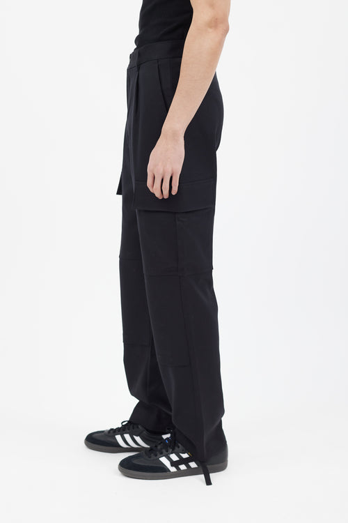 Vetements Black Straight Leg Cargo Pant