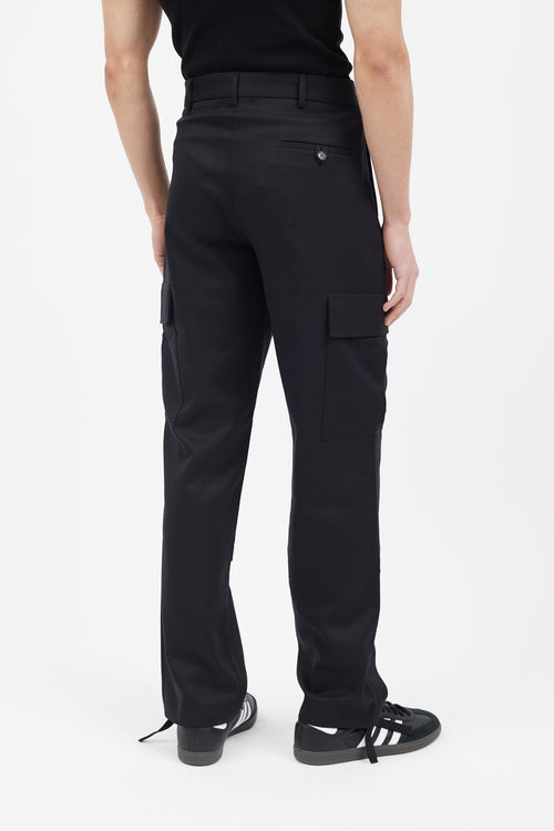 Vetements Black Straight Leg Cargo Pant