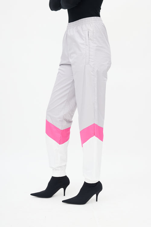 Vetements Grey 
Pink Track Pant