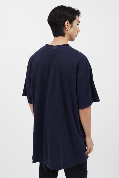 Vetements Navy Logo Front T-Shirt