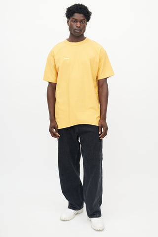 Vetements Yellow Heavyweight Cotton Inverted T-shirt