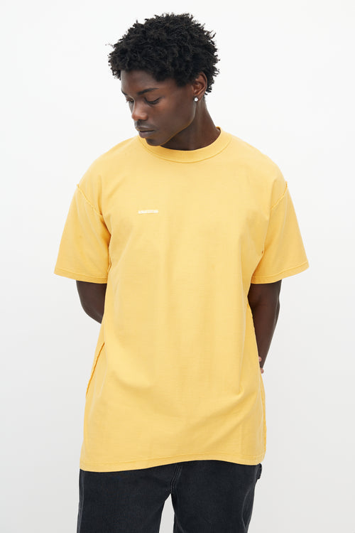 Vetements Yellow Heavyweight Cotton Inverted T-shirt