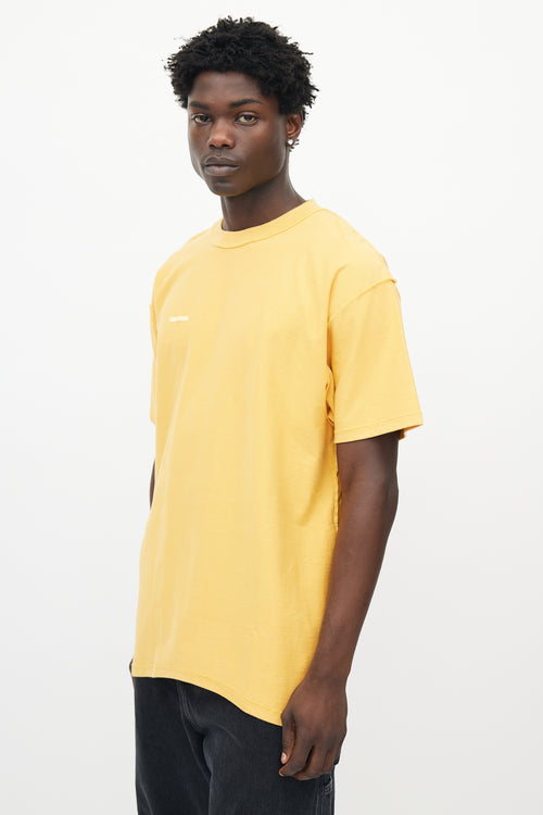 Vetements Yellow Heavyweight Cotton Inverted T-shirt