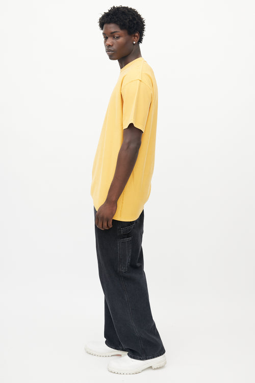 Vetements Yellow Heavyweight Cotton Inverted T-shirt