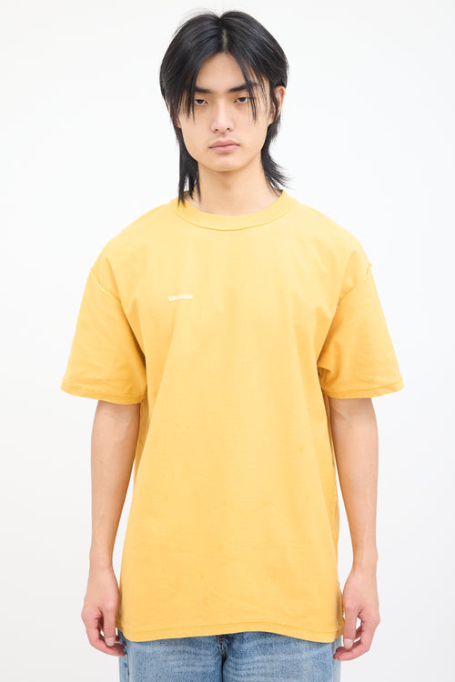 Vetements Yellow Inverted Logo T-Shirt