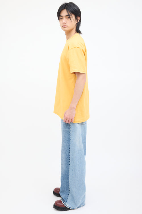 Vetements Yellow Inverted Logo T-Shirt