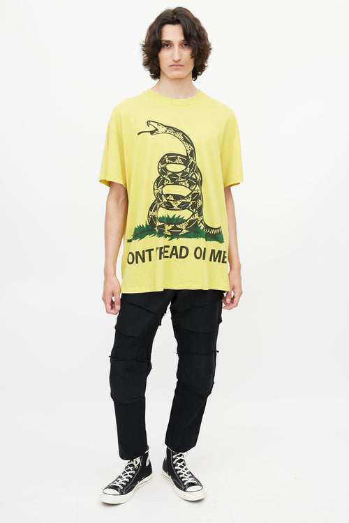 Vetements Yellow 
Multicolour Dont Tread On Me T-Shirt