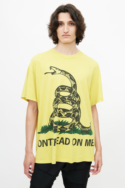 Vetements Yellow 
Multicolour Dont Tread On Me T-Shirt