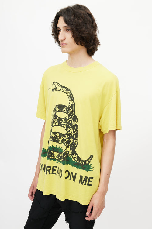 Vetements Yellow 
Multicolour Dont Tread On Me T-Shirt