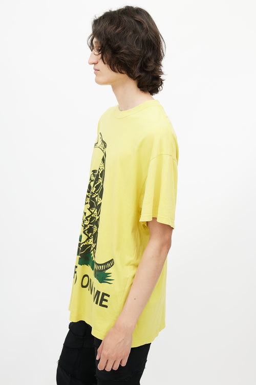 Vetements Yellow 
Multicolour Dont Tread On Me T-Shirt