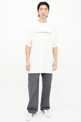 Vetements White Friends Logo T-Shirt