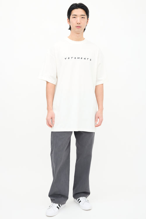 Vetements White Friends Logo T-Shirt