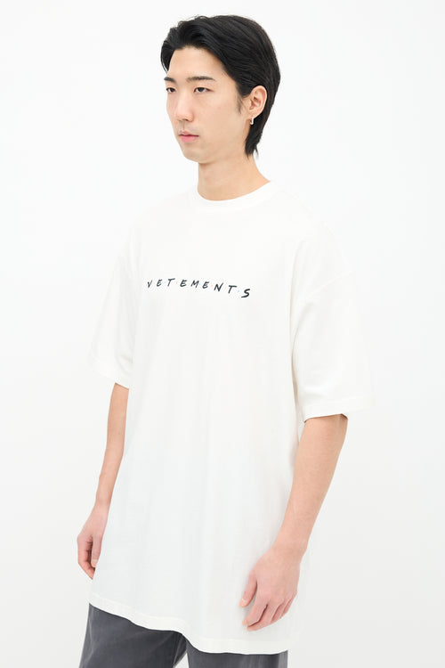 Vetements White Friends Logo T-Shirt