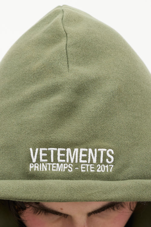 Vetements X Alpha Industries Fall 2017 Green 
Black Reversible Bomber Jacket