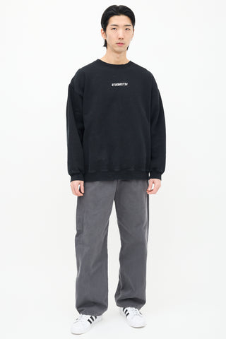 Vetements A/W 2020 Black Logo Sweatshirt