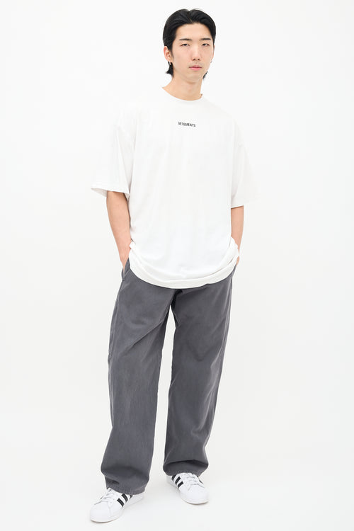 Vetements White Patch Logo T-Shirt