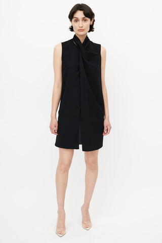 Victoria Beckham Black Twisted Shift Dress